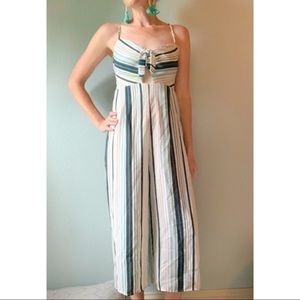 Xhilaration Striped Keyhole Jumpsuit